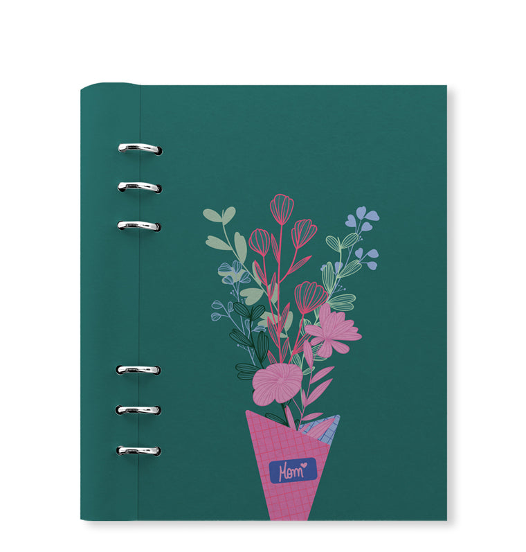 Filofax Clipbook Mother's Day A5 Organizer Bouquet Green 145274