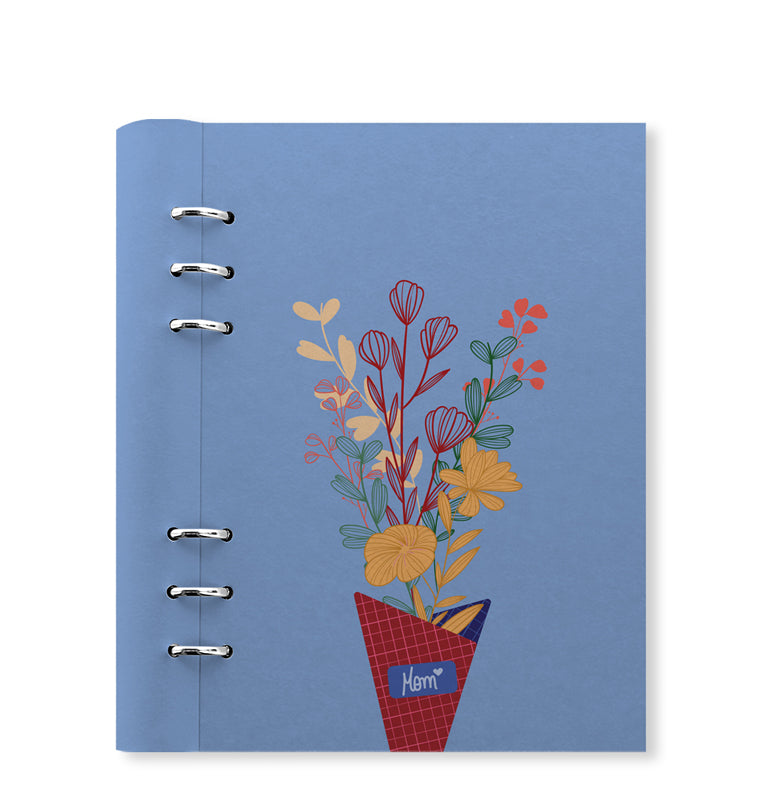 Filofax Clipbook Mother's Day A5 Organizer Bouquet Sky Blue 145275