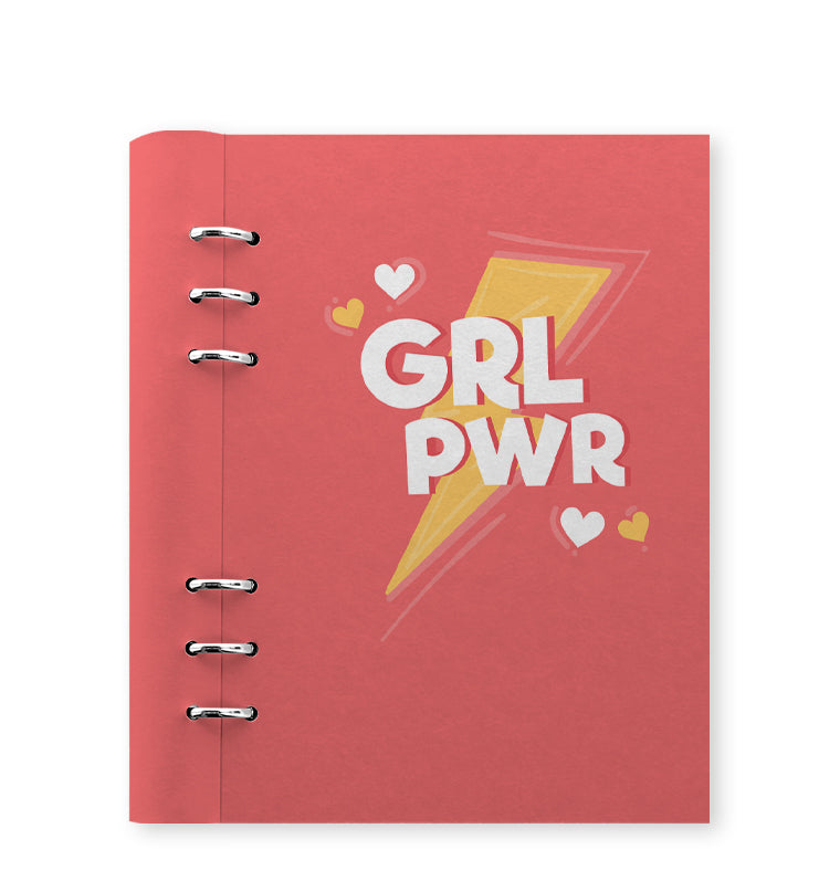 Clipbook Women's Day A5 Organizer GrlPwr Red 145266