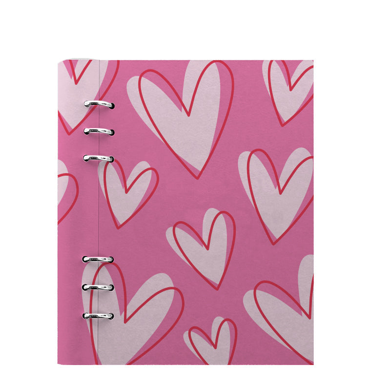 Clipbook Love A5 Organizer Hearts Pink 145242