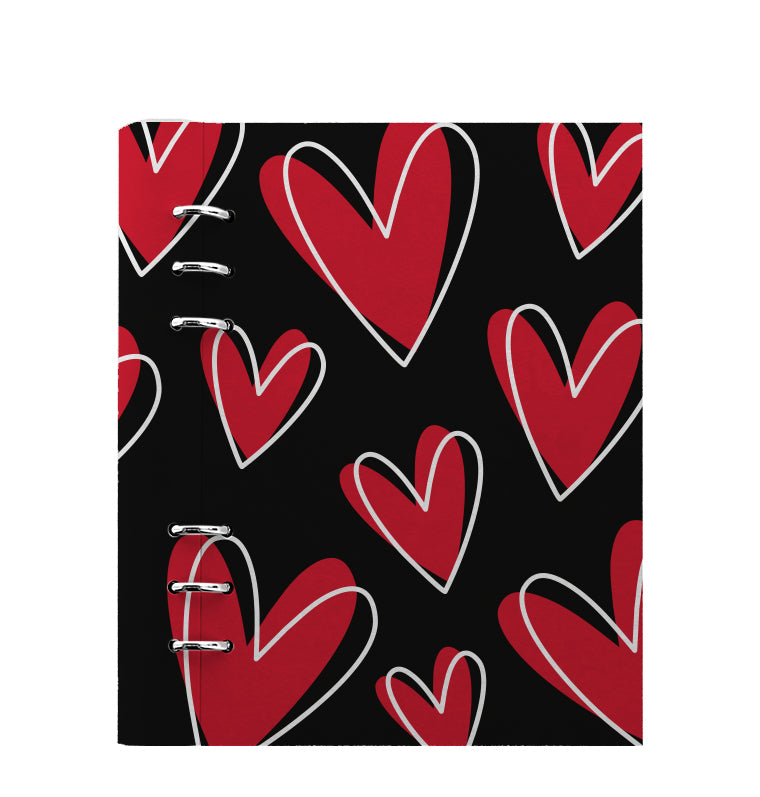 Clipbook Love A5 Organizer Hearts Red 145243