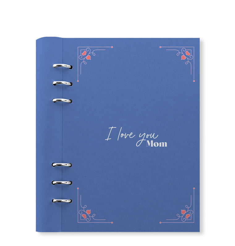 Filofax Clipbook Mother's Day A5 Organizer Lovely Mom Blue 145276