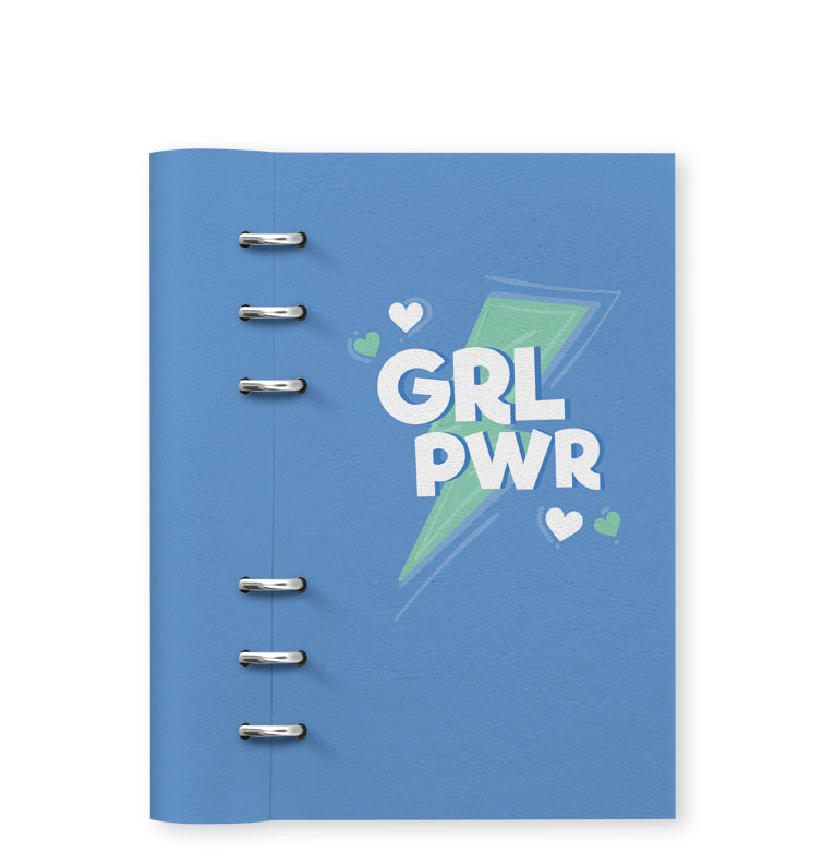 Clipbook Women's Day Personal Organizer GrlPwr Blue 145273