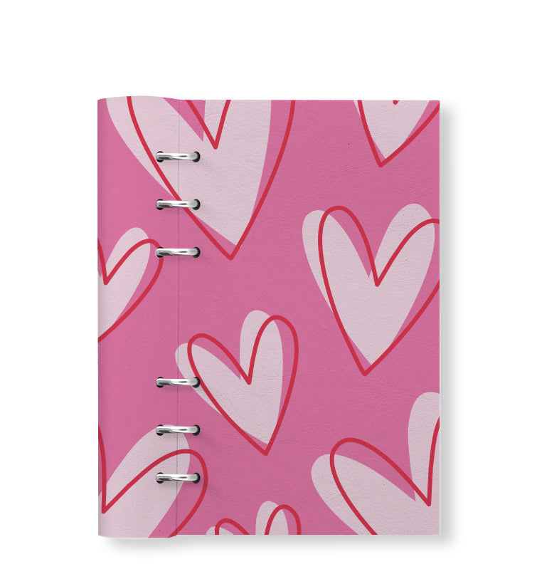 Clipbook Love Personal Organizer Hearts Pink 145253