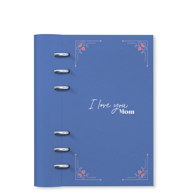 Clipbook Mother's Day Personal Organizer  Lovely Mom Blue Filofax 145284