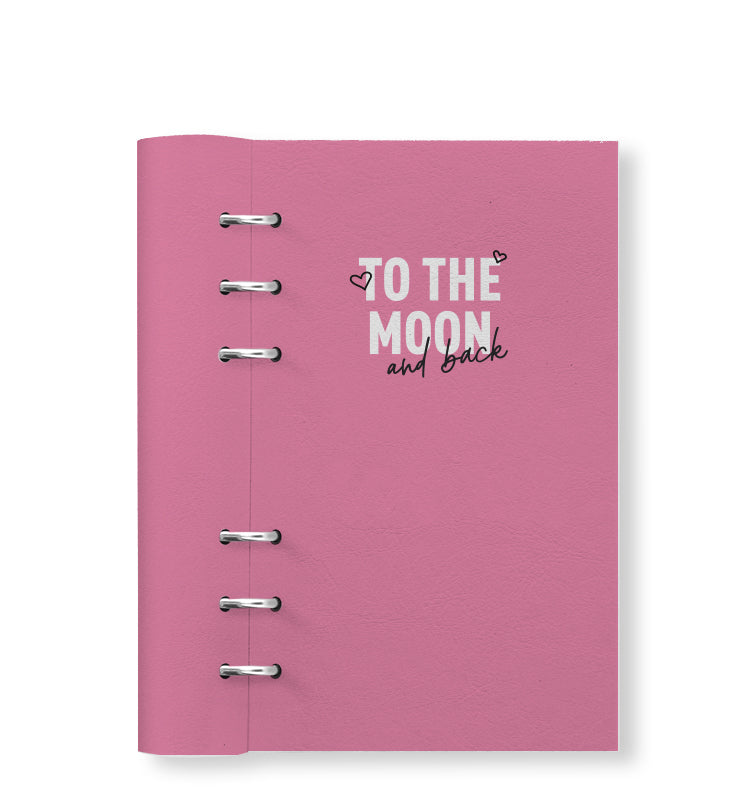 Clipbook Love Personal Organizer To The Moon Pink 145261