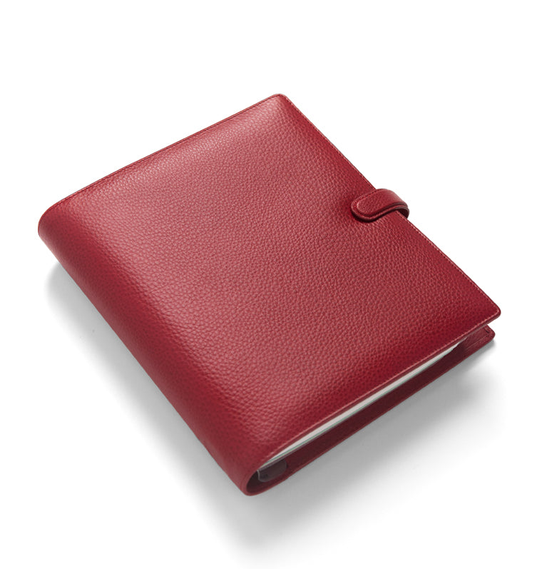 Filofax Finsbury A5 Leather Organizer Scarlet 022394