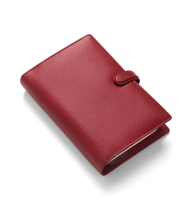 Filofax Finsbury Personal Leather Organizer Scarlet 022395