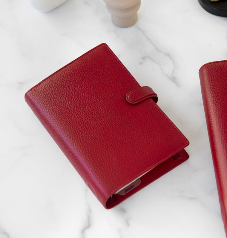 Filofax Finsbury Personal Leather Organizer Scarlet 022395