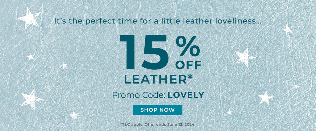15% Off Leather with code LOVELY