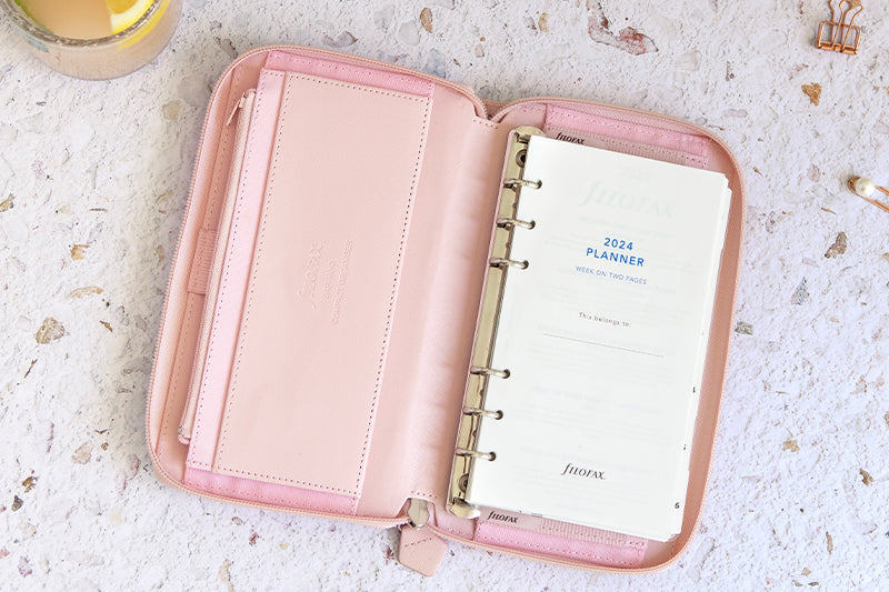 Budget Plan with Saffiano Personal Compact Zip