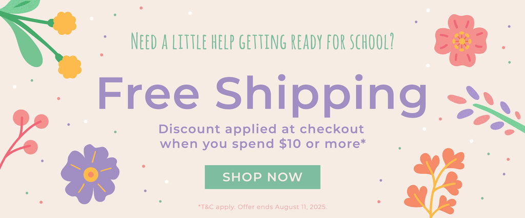 Free standard Shipping on all orders when you spend $10 or more*