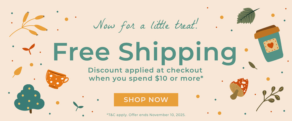 Free Shipping when you spend $10 or more!