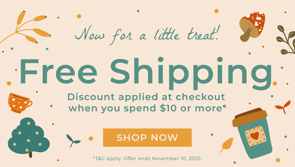 Free Shipping when you spend $10 or more!