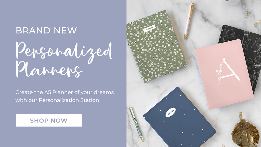 Brand new: Personalized Planners. Create the A5 Planner of your dreams with our Personalization Station.