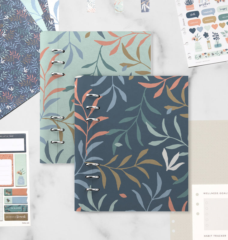 Clipbook Botanical A5 Refillable Planners