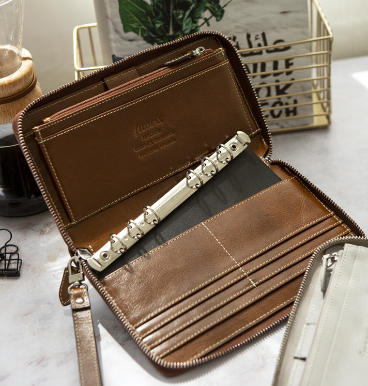 Malden Leather Organizer - Personal Compact Zip | Filofax – Filofax US