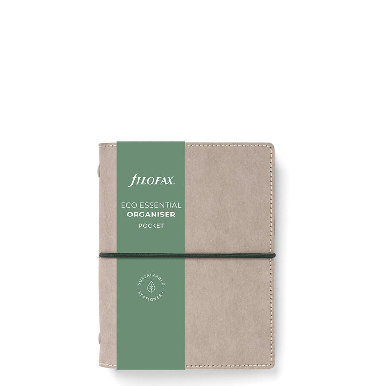 Filofax Eco Essential Pocket Organizer Ash Grey - Packaging