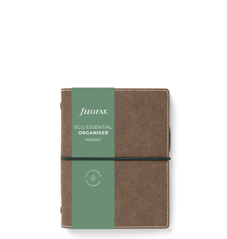 Filofax Eco Essential Pocket Organizer Dark Walnut - Packaging