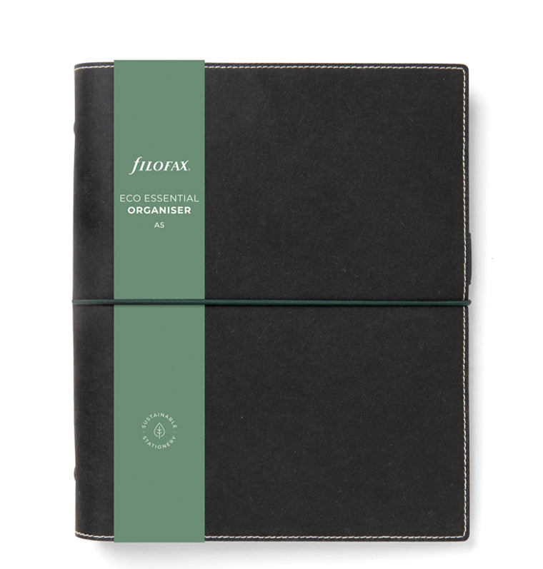Filofax Eco Essential A5 Organizer Ebony Black - Packaging
