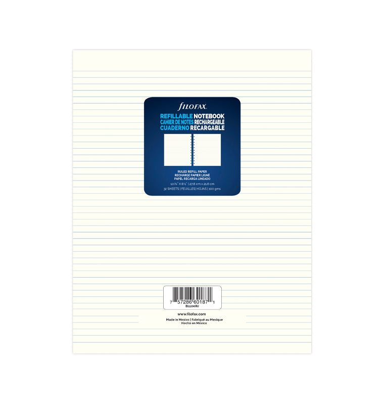 Filofax Personal White Computer Paper Refill - Pen Boutique Ltd