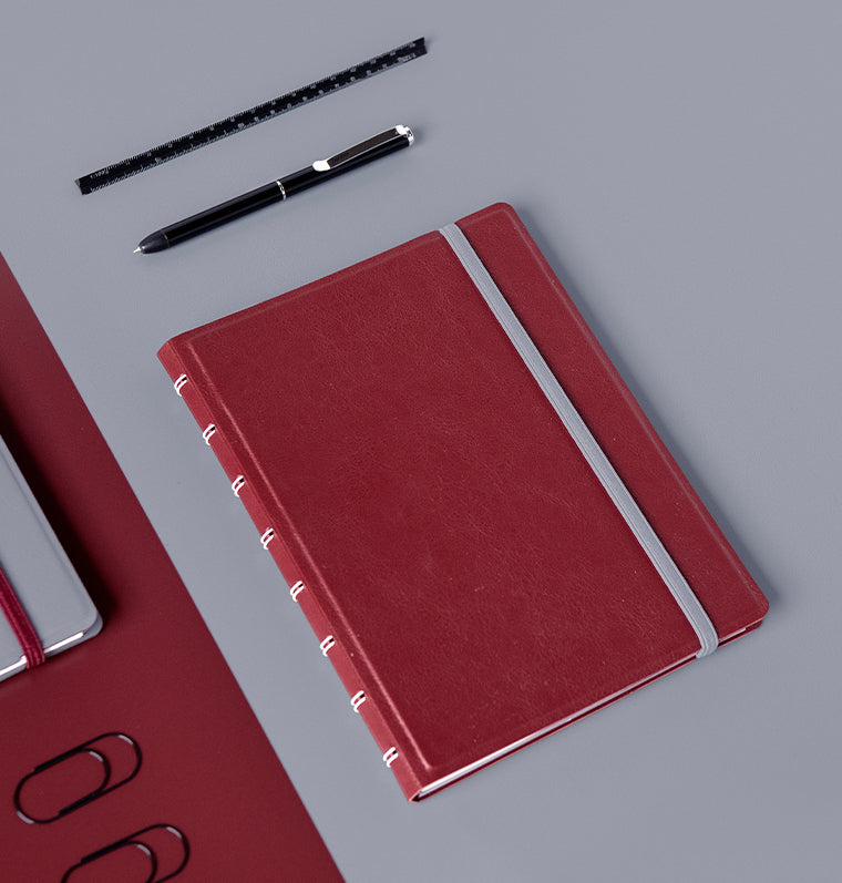 Contemporary A5 Refillable Notebook Burgundy