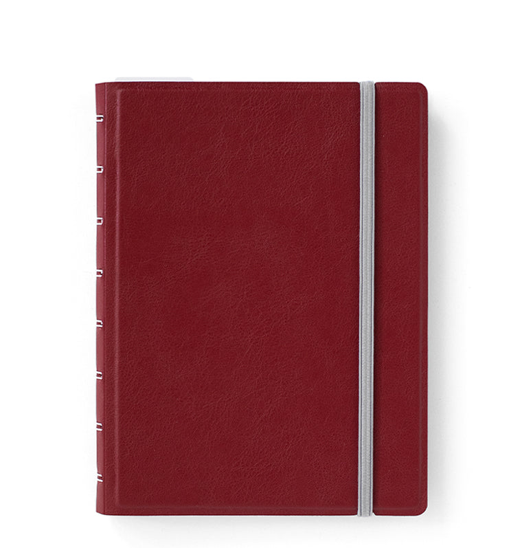 A5 Burgundy Leather Binder Notebook and 1 set Refill Lined Paper