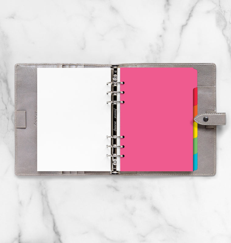 Divisori Colorati A5 Per Raccoglitori - 2 Confezioni Con 5 Separatori A 6 Fori Per Organizzare Appunti E Progetti - Foto 1