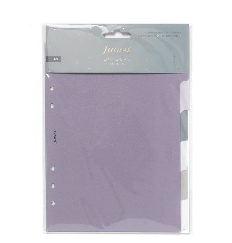 Norfolk A5 Dividers for Filofax Organizers and Clipbook