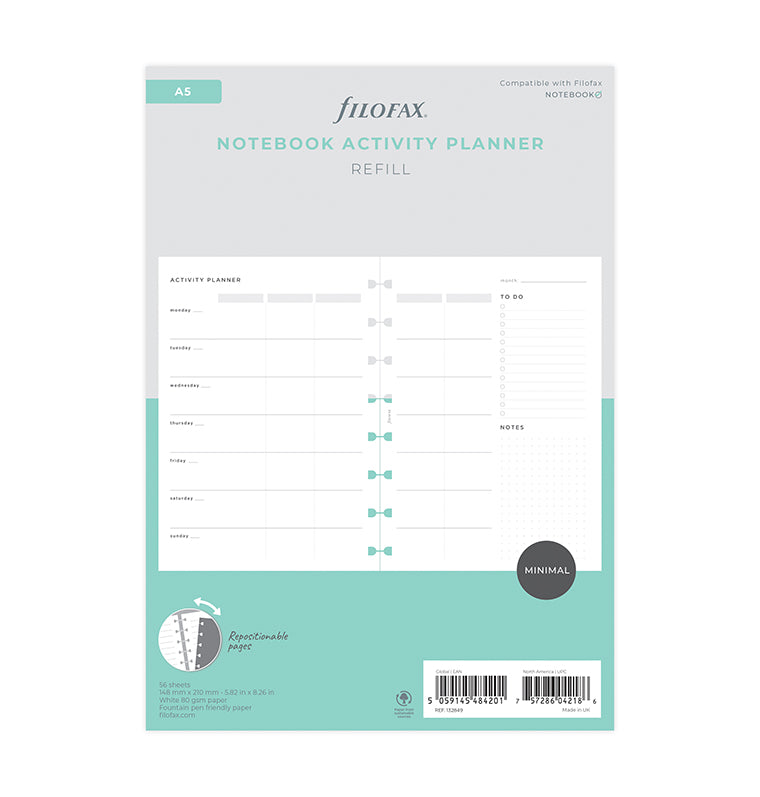 Activity Planner Notebook A5 Refill
