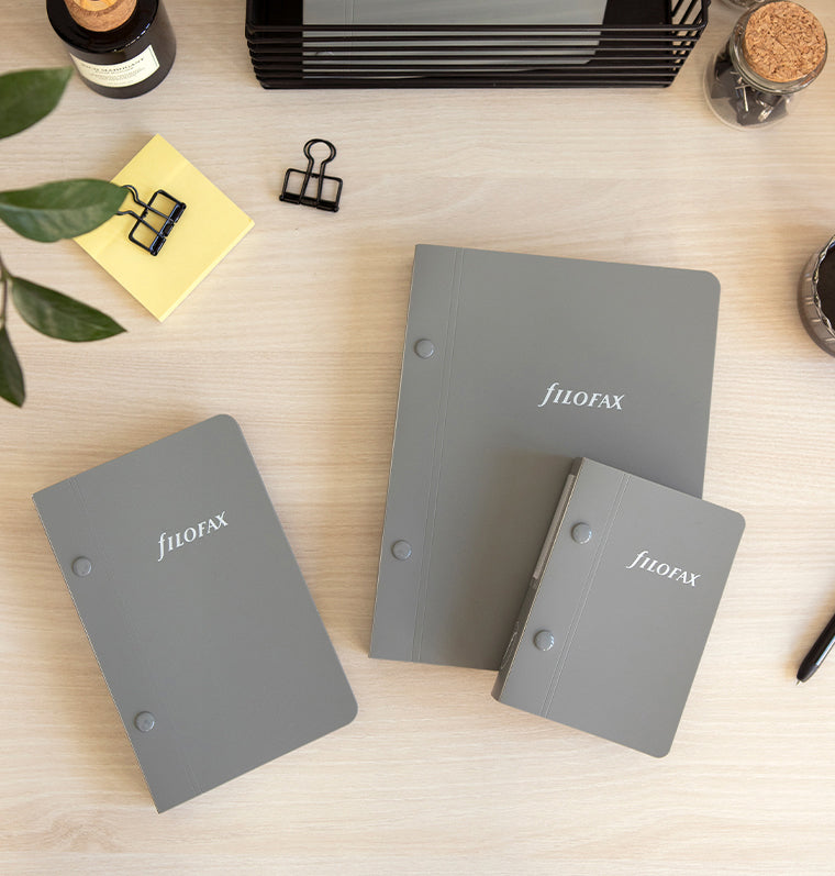 Pocket Storage Binder for Organizer Refills - Gray