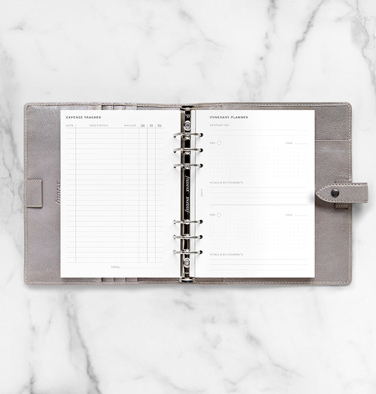 A5 Travel Journal Vacation Planner