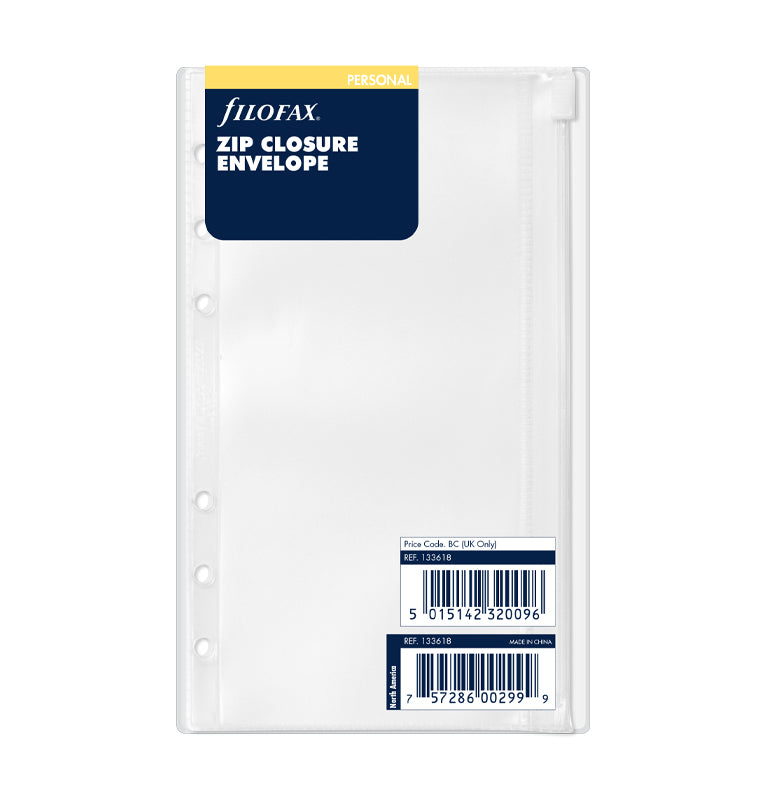 Zip Closure Envelope Personal - Filofax – Filofax US