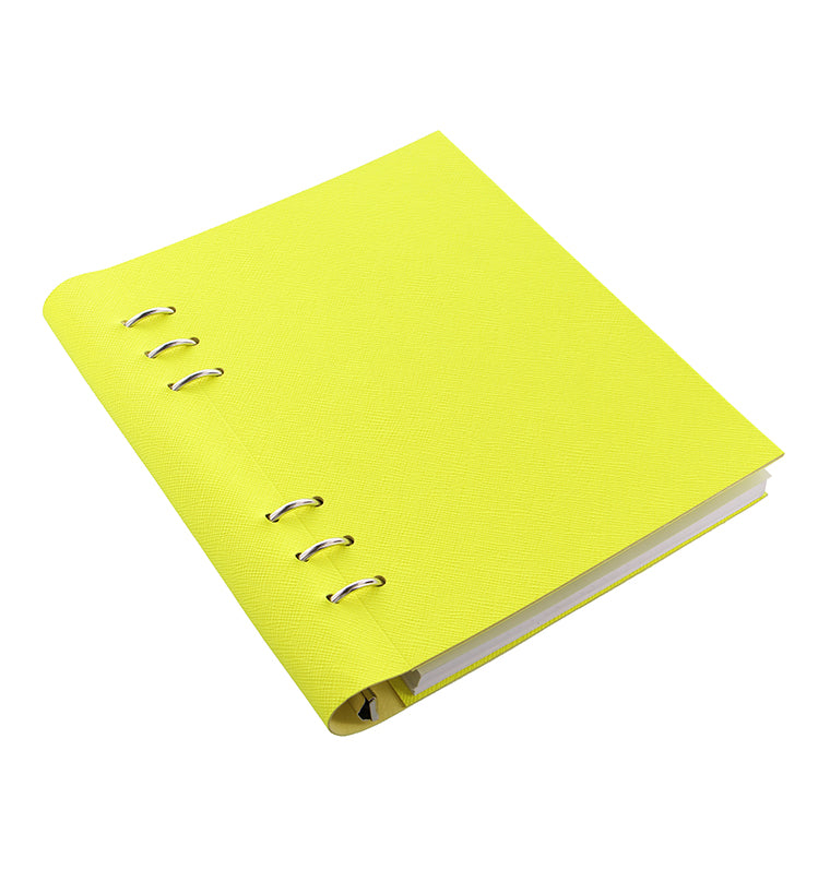 Clipbook Saffiano Fluoro A5 Notebook Yellow