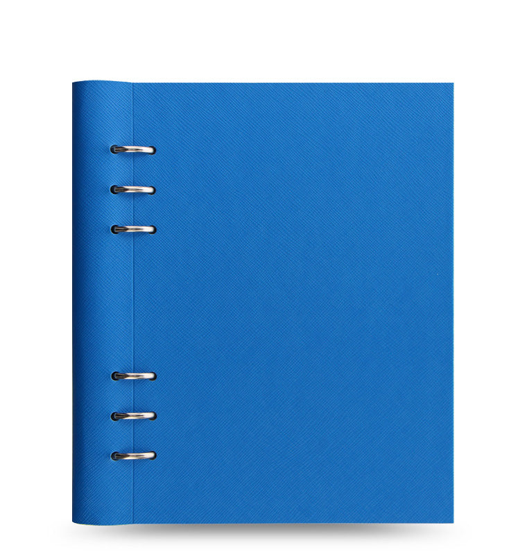 Clipbook Saffiano Fluoro A5 Notebook Blue