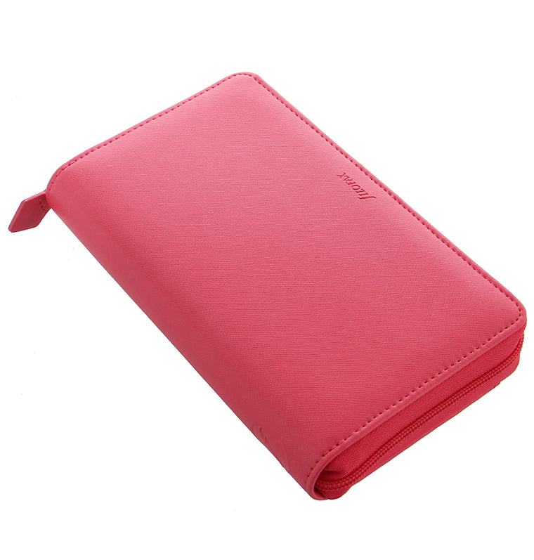 Saffiano Personal Compact Zip Organizer Peony Iso View
