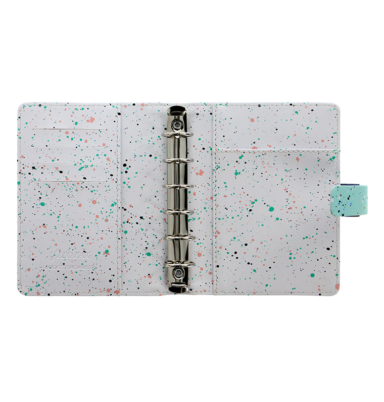 Expressions Pocket Organizer in Mint Green Open