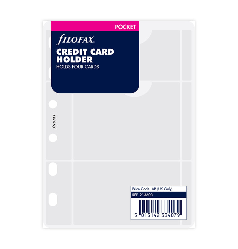 Credit Card Holder Pocket - Filofax Credit Card Holder Pocket - Filofax