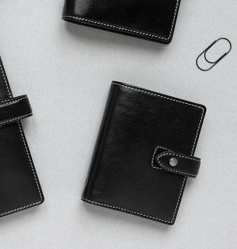 Black Leather Pocket Organizer – Unclaimed Baggage