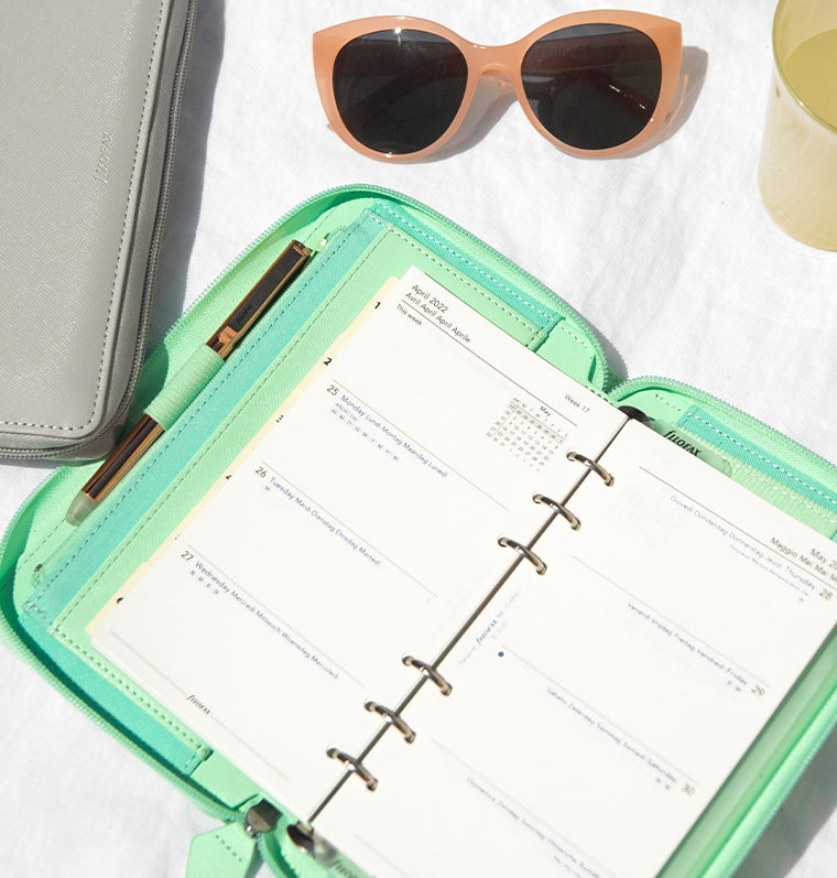 Saffiano Personal Compact Zip Organizer - Filofax – Filofax US