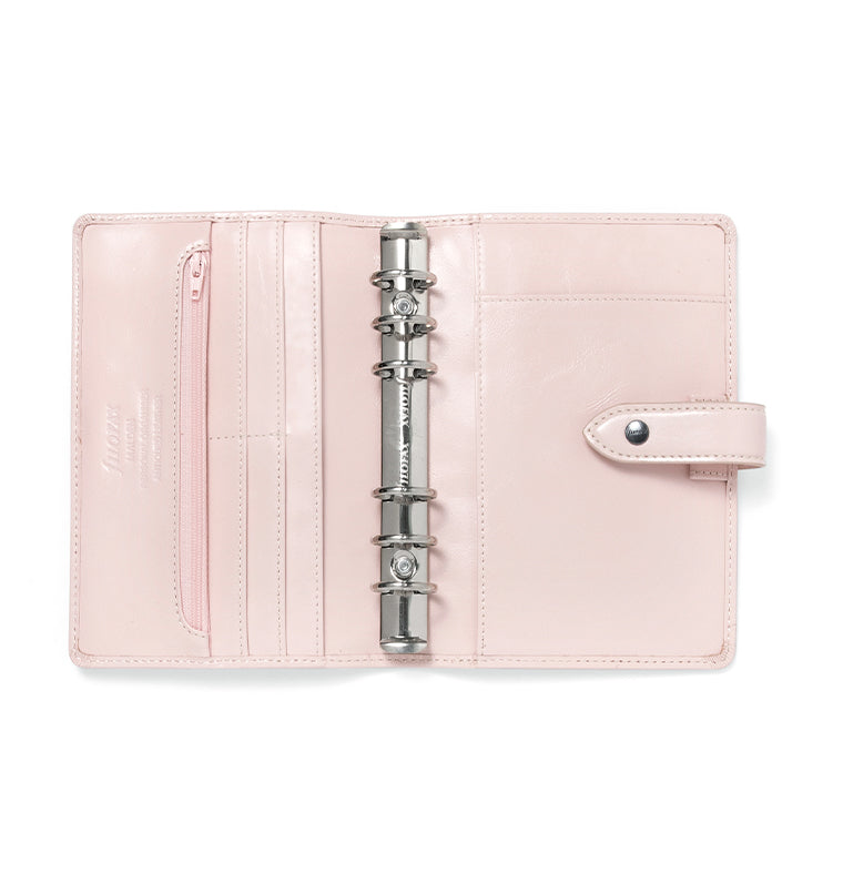 Malden Personal Organizer Pink Leather Inside Pockets