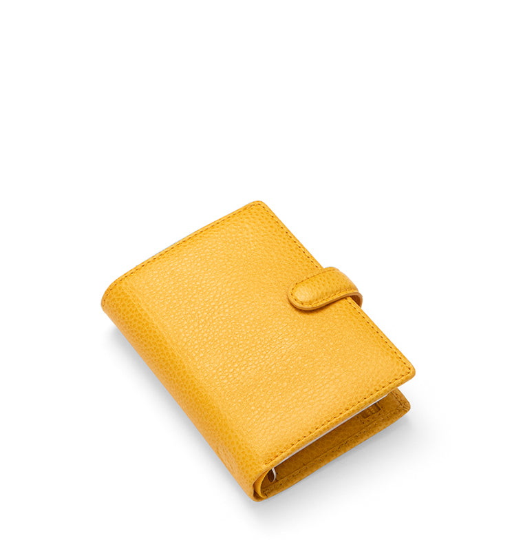 Filofax Finsbury Mini Leather Organizer in Yellow