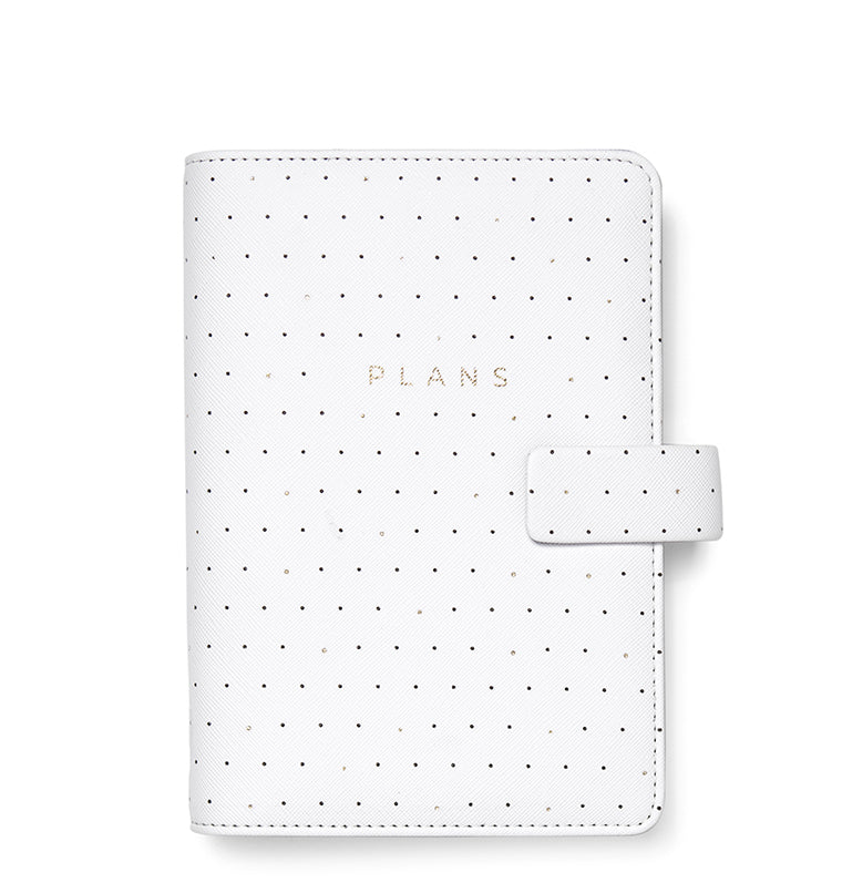 Filofax Moonlight Organiseur Personnel Noir – Touches Dorées Et Intérieur Coloré Élégant