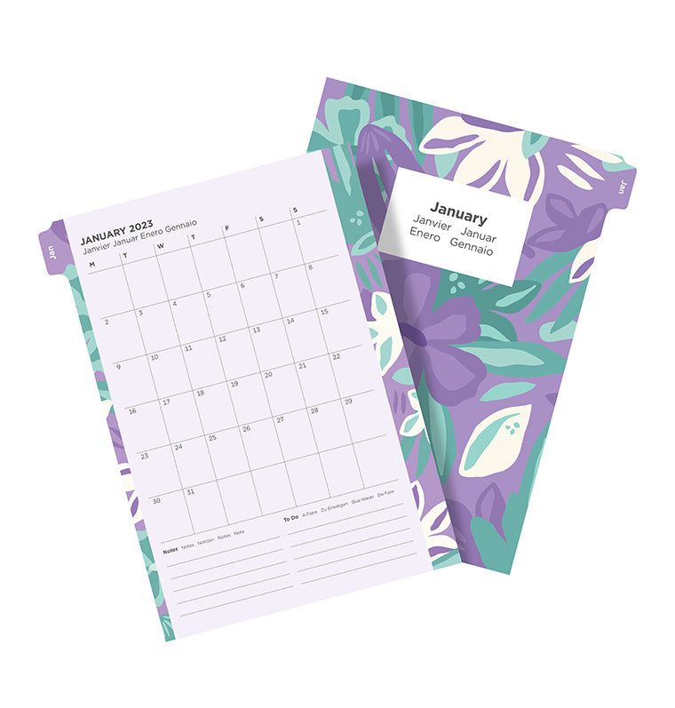 2024 Monthly Planner Calendar Refills for A5 Size Planners, Fits kikiki.K,  Filofax, Louis Vuitton GM, Day Designer, Carpe Diem (Love)