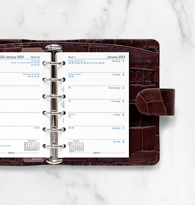 Malden Leather Organizer - Personal Compact Zip | Filofax – Filofax US