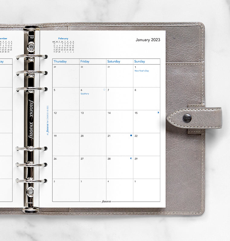 2023-2024 Monthly Planner Refill for A5 Binder, 15 Months from