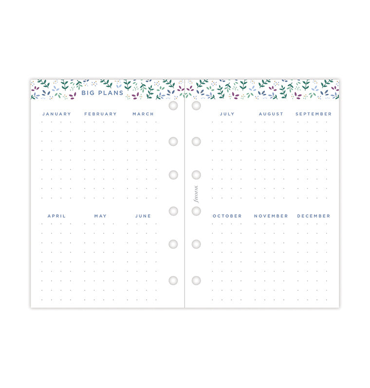 Garden Week On Two Pages Diary - Pocket 2024 Multilanguage - Filofax