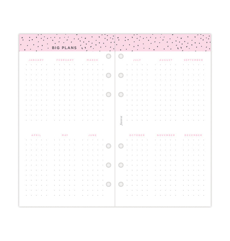  Filofax Personal Confetti week to view 2024 diary : Office  Products