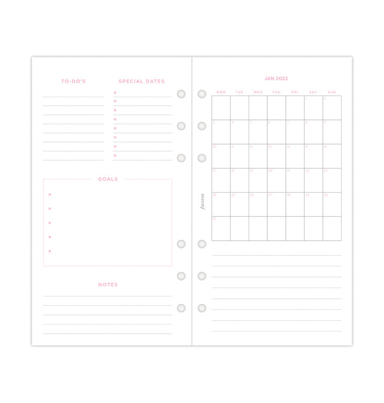 2024 Weekly Planner Inserts & Agenda Refill - Horizontal - Personal size,  LV MM
