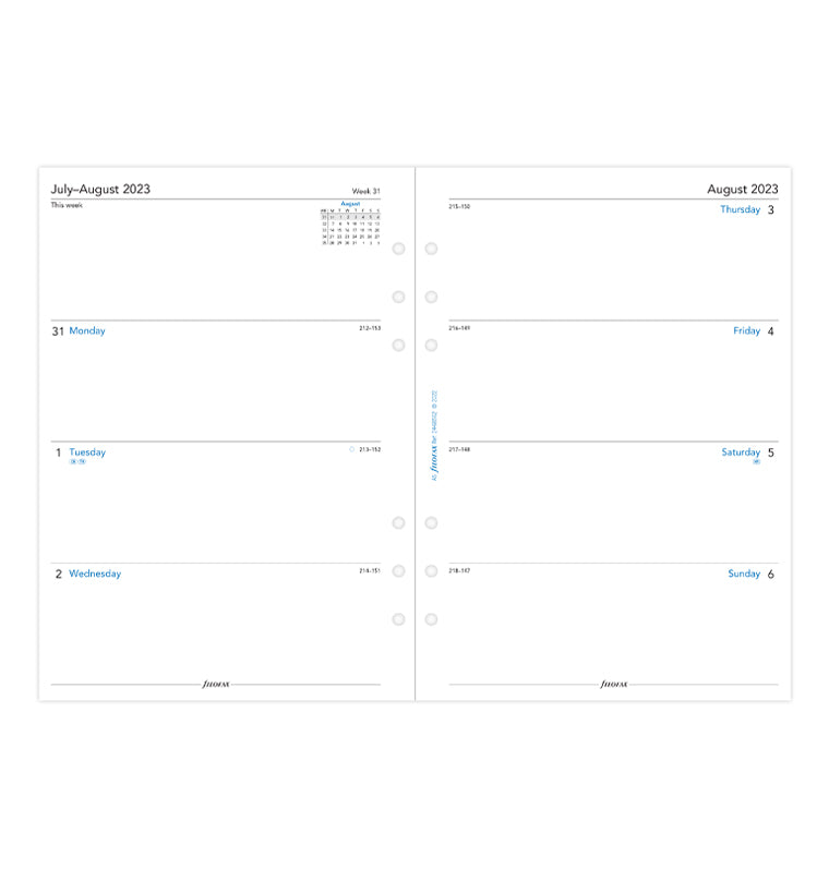 Week On Two Pages Academic Diary - A5 2023-2024 English